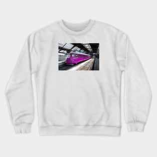 Locomotive / Swiss Artwork Photography Crewneck Sweatshirt